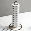 1Pcs Black/Silver Tissue Stand Vertical Napkins Rack Durable Roll Paper Towel Holder