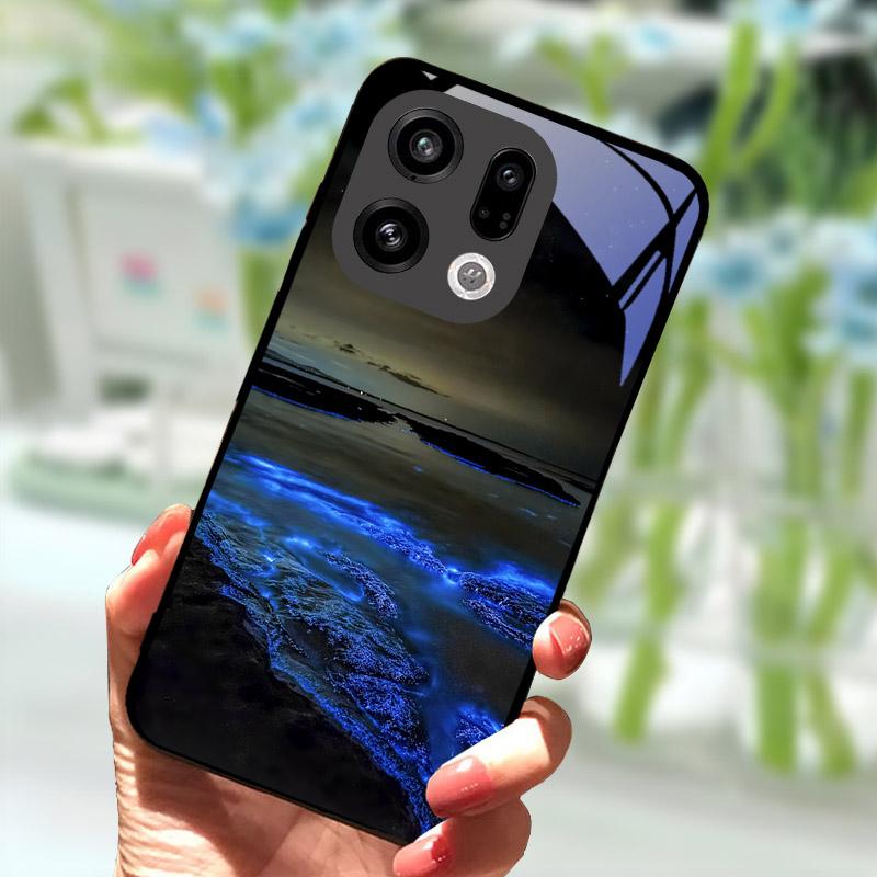 Чехол для OPPO Find X9 X9Pro X8 Pro X8S X8 Ultra Жесткий Чехол Закаленное Стекло Защитный Корпус Для OPPO FindX9 FindX8 Сумки для Телефона