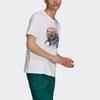 Adidas Originals Rateunion Tee Retro Cartoon Print Sports Short Sleeve Men Tops White GN3281