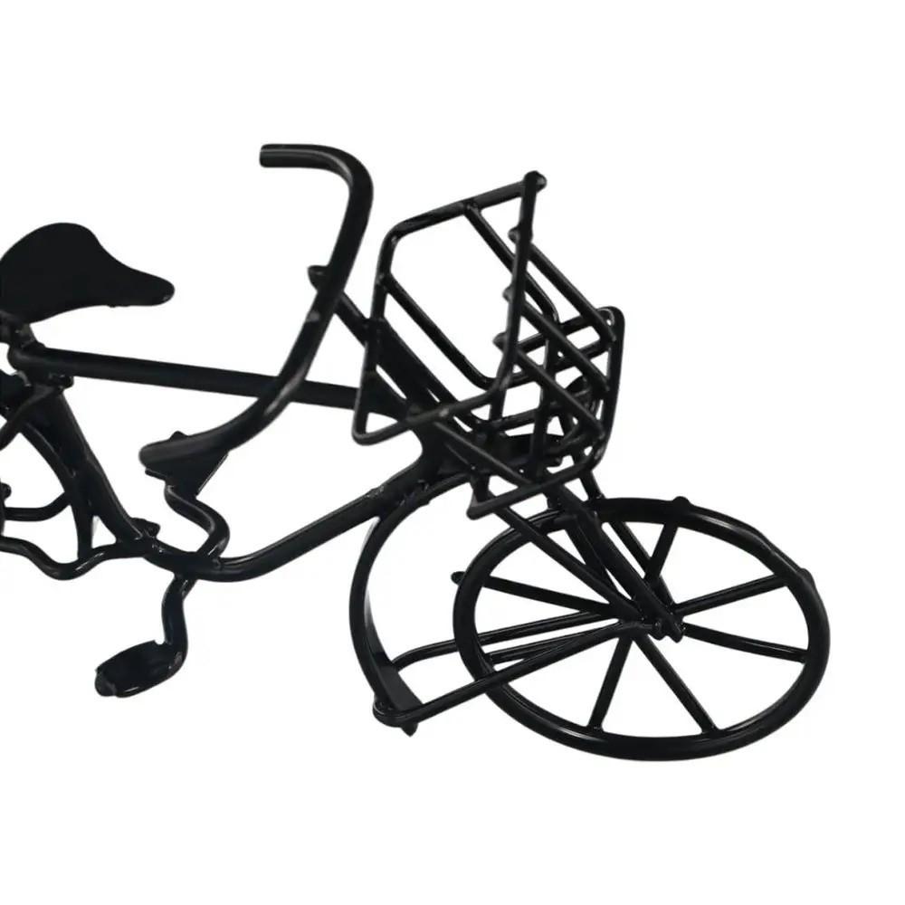 Миниатюрный мини-велосипед, имитация старинного велосипеда, винтажная модель велосипеда, кукольный домик, сад