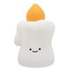 Ночной светильник в форме милой свечи на день рождения, теплый свет, регулируемая яркость, силиконовый светодиодный ночник для спальни
