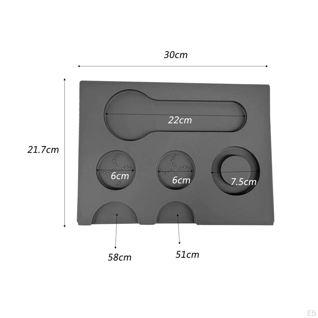 Коврик для тампера для кофе Barista Tamp Pad Многоразовый пресс для зерен Силикон для эспрессо