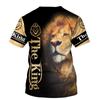 Lion King Printed Men's T-shirt 3d Printed Summer New Crew Neck Short Sleeve T-shirt Top Trend Style Men's Clothing Fashion Casual T-shirt