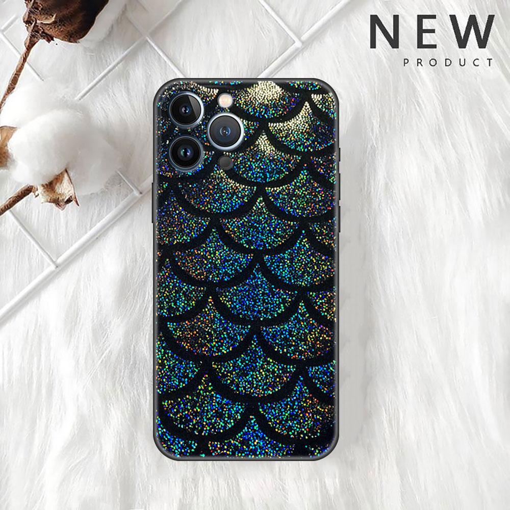Чехол Funda для Apple iPhone 14 11 13 7 12 Pro 7 XR XS Max 8 Plus 6 14Pro 13Mini, черный мягкий чехол для телефона со змеиной кожей и принтом животных