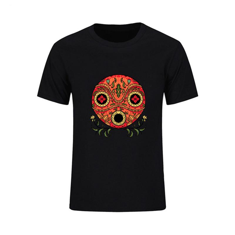 Designer Men T Shirt Funny Dia De Los Mononoke 3D Printed Male Top Tees