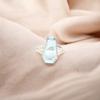 Натуральный Голубой Топаз Драгоценный Камень 925 Стерлинговое Серебро Ювелирные Изделия Ручной Работы Кольцо-Ватник RR-47-8