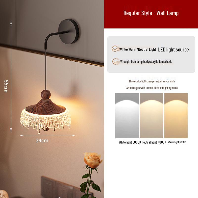 Подвесной светильник из ореха в стиле середины века для гостиной, столовой, прихожей, входа и коридора.