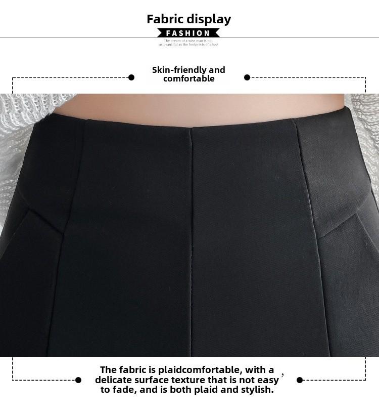 Женские шорты трапециевидной формы с высокой талией, черные летние - свободные, облегающие, с широкими штанинами, повседневная одежда