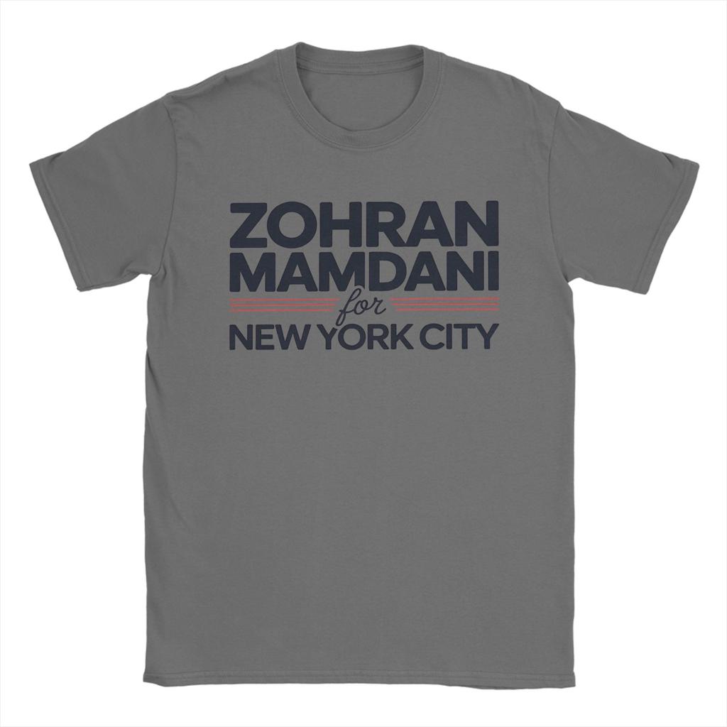 Hipster Zohran Mamdani T-Shirt for Men Crewneck Cotton T Shirts Short Sleeve Tee Shirt 4XL 5XL Clothing