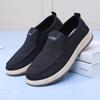 Old Beijing Cloth Shoes Men's Autumn Breathable Soft-soled Cloth Shoes Black Casual Canvas Shoes Comfortable Lazy Men's Shoes