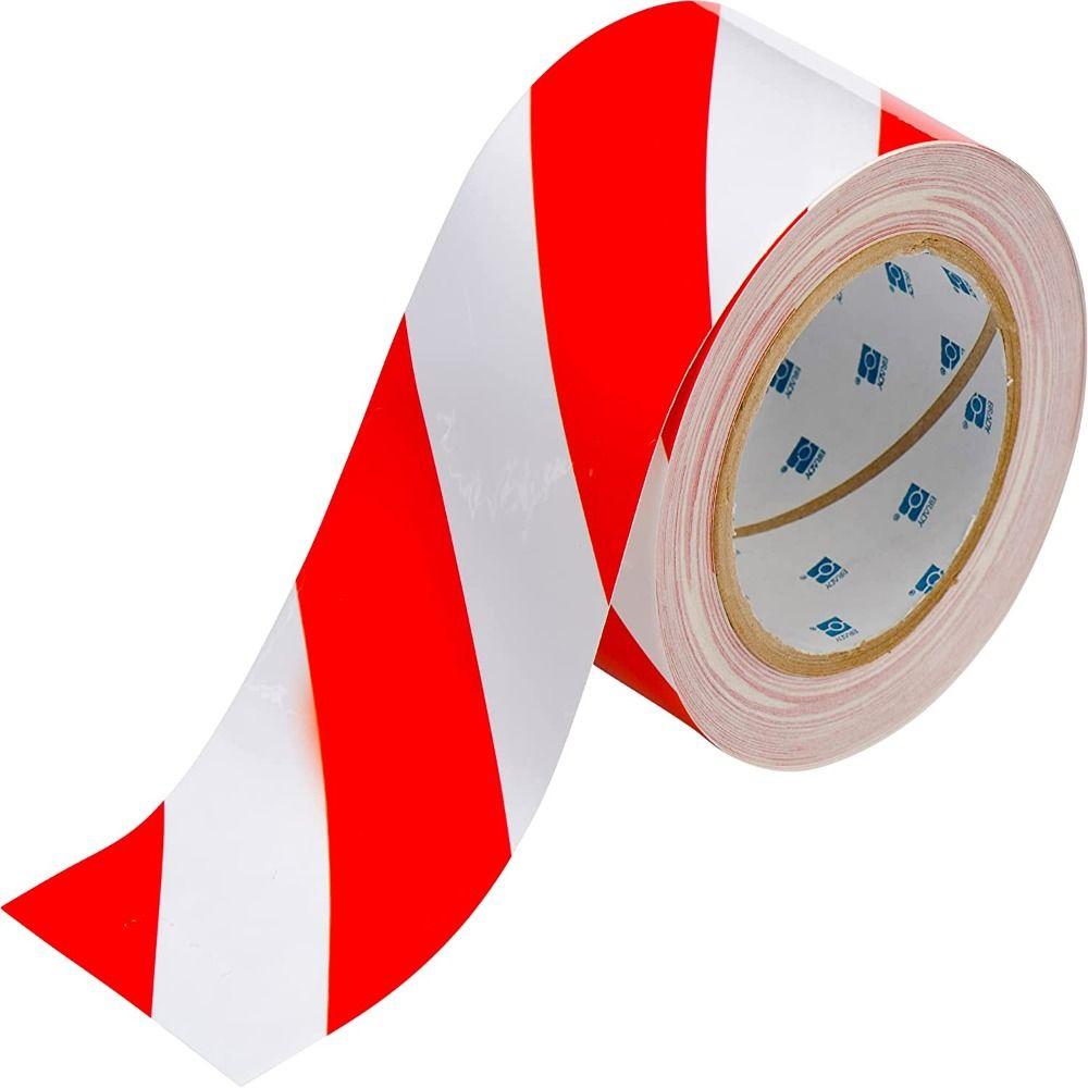 Construction Barrier Tape Non-Adhesive Red White Barricade Tape Safety Warning Tape Caution Tape
