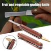 Garden Tools Foldable Grafting Pruning Knife Professional Garden Grafting Cutter Tree Pruning Stainless Steel Wooden Handle Knife Tool