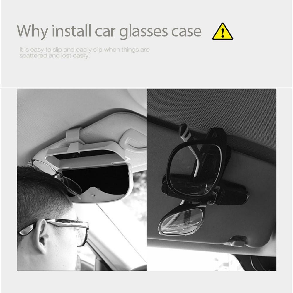 Magnetic Glasses Holder Car Sun Visor Glasses Case Organizer Glasses Storage Box Holder Visor Sunshade Car Holder For Glasses