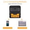 Portable BT Label Maker Wireless 80mm Thermal Receipt Printer BT Connection Use with APP Compatible