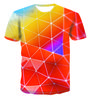 Fashion Men's T-shirts With Abstract Three-dimensional Graphic T Shirts Summer Casual Breathable T-shirts with Short Sleeves Top