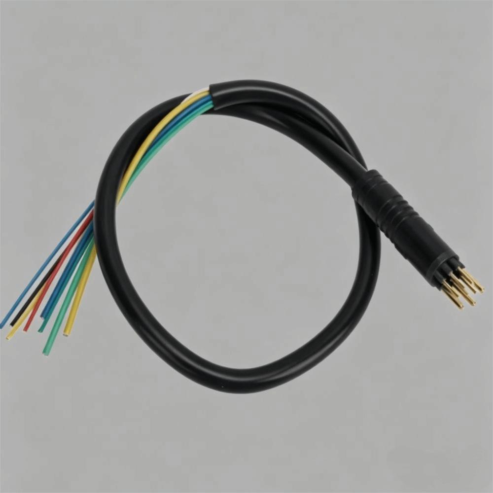 9 Pin Electric Motor Wire Waterproof Copper Electric Scooter Wire Black Lightweight Scooter Motor Wire For Change Bike To E-bike