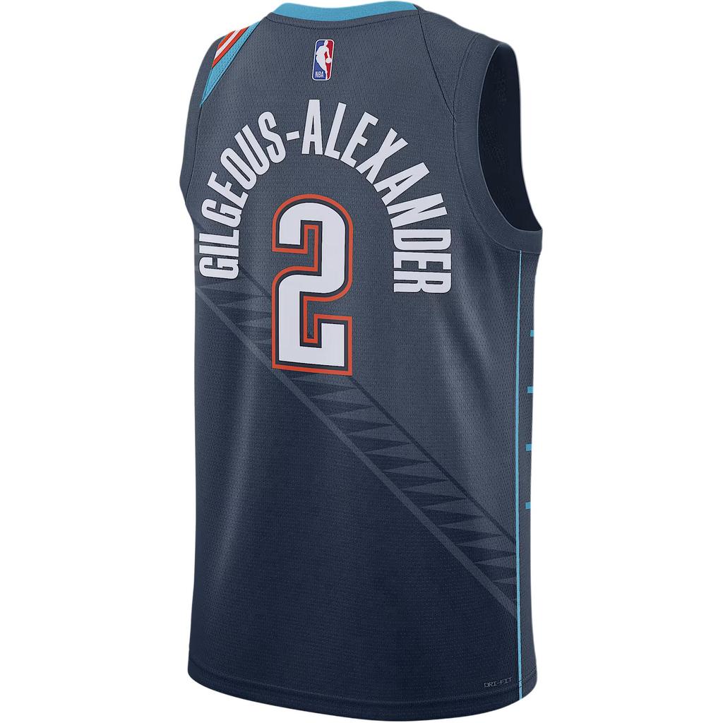 Nike NBA FW25 Шай Гилджес-Александер Городская версия Майка для баскетбола без рукавов Dri-FIT Мужские топы HM5990-437
