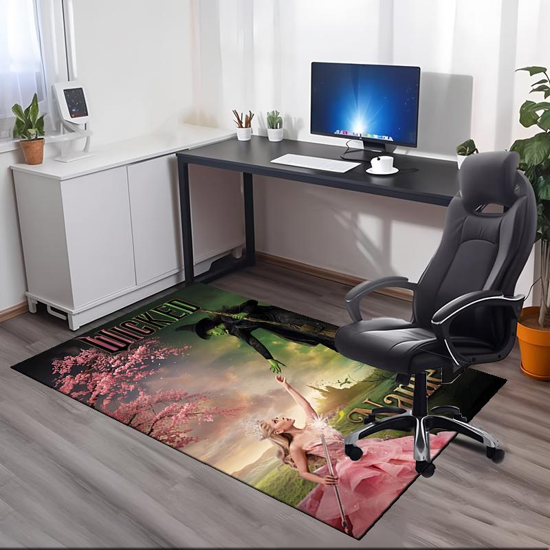 Custom Name Wicked Printed Carpet, Rug for Office Chair Living Room Bedroom Kitchen Room Decor Gifts.