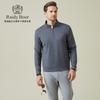 Old Money Wind 2025 Autumn Men's Italian Style Half Front Collar Hoodie