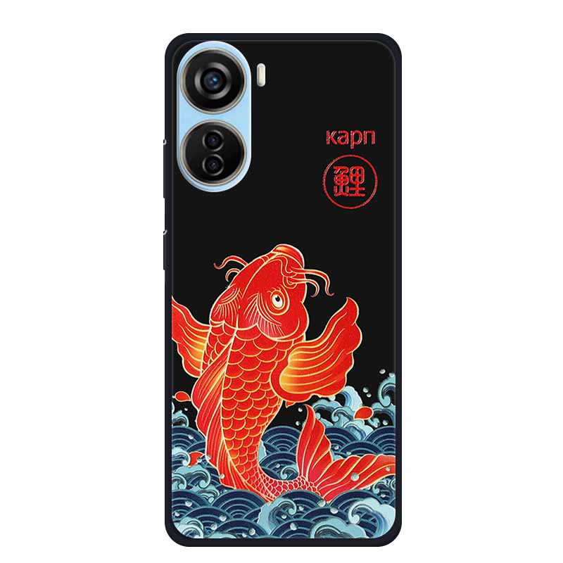 3D Тисненый чехол для ZTE Blade A35 A55 A54 A34 A33S V50 Design 5G V50 Vita Axon 40 lite Чехол для телефона Мягкий силикон ТПУ Задняя крышка