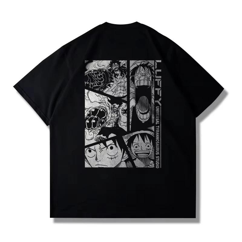One Piece Franky "Cyborg" Manga Split Print Oversized Anime Streetwear Women And Men T-Shirt
