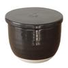 Kamoshika Doguten Rice Container Gou Ceramic Made In Japan Banko Ware Microwave Safe Ceramic Rice Container Regular 1.5 (Black)