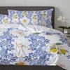 Vintage Lemon Flower Leaves 3pcs Bedding Set For Double Bed Home Textile Duvet Cover Quilt Cover Pillowcase