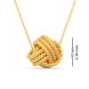 LeCalla Ювелирные изделия из стерлингового серебра 925 пробы, желтое золото, бриллиантовое ожерелье с кулоном в виде узла любви для женщин-подростков