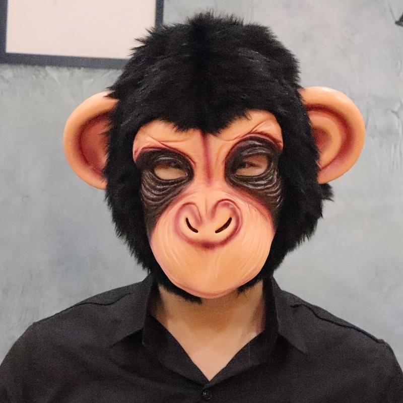 Black gorilla mask for adults cosplay Funny and Realistic Monkey Animal Headgear for Cosplay and Fashionable Monkey Mask for Holiday Gifts