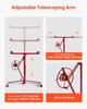 3353mm Drywall Lift, Heavy-Duty 68 kg Sheetrock Hoist with Adjustable Telescoping Arm, Lockable Wheels, Drywall Lifter Panel Jack Hoist Tools Ideal
