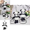 Lovely Panda Plush Keychain Accessory Ultra Soft 18cm Cute Gift For All Ages