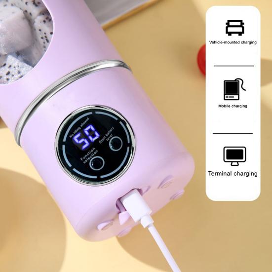 Портативная чашка-блендер USB-зарядка, мини-блендер для смузи с 12 лезвиями, для сока в дорогу, в офис
