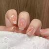 24 шт. французский маникюрный элемент для ногтей Cherry Blossom Blush Fake Nail Flower Nail