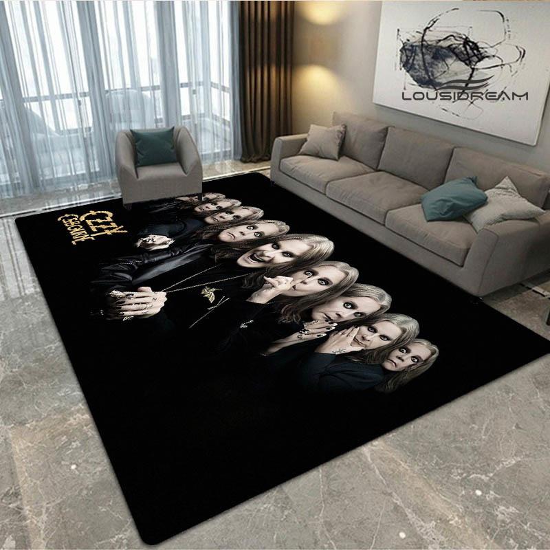 Ozzy osbourne printed carpet Living room bedroom non-slip carpets Yoga mat door mat Outdoor carpet kawaii rug birthday gift