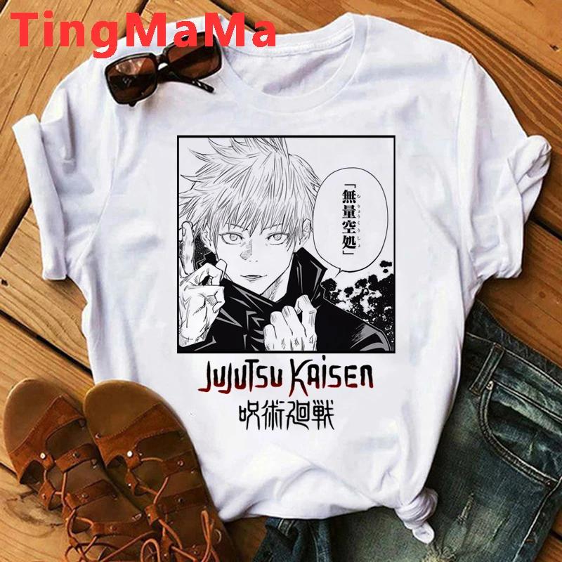 Japanese Anime Jujutsu Kaisen Unisex T Shirts Itadori Yuji Print Harajuku Tops RyoUnisex Sukuna Unisex Short Sleeves T-Shirt Unisex
