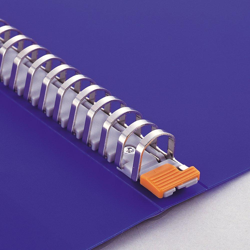 LIHIT LAB Прозрачная папка, B4, Сменная, 36 отверстий, 20 карманов, Индиго, N4604-8