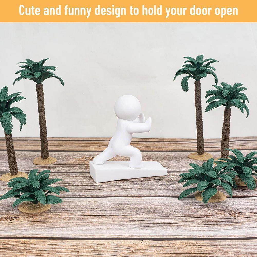 Funny Cartoon Decorative Door Stop Non-slip Action Figure Door Stopper No Drilling Anti Collision Door Bumper for Home&Bedroom