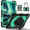 Противоударный защитный чехол для планшета Heavy Defense Armor для Samsung S11 S10 S9 FE A11 A9 Plus A7 Lite со шнурком Толстый Противоударный с вращающейся подставкой-крышкой