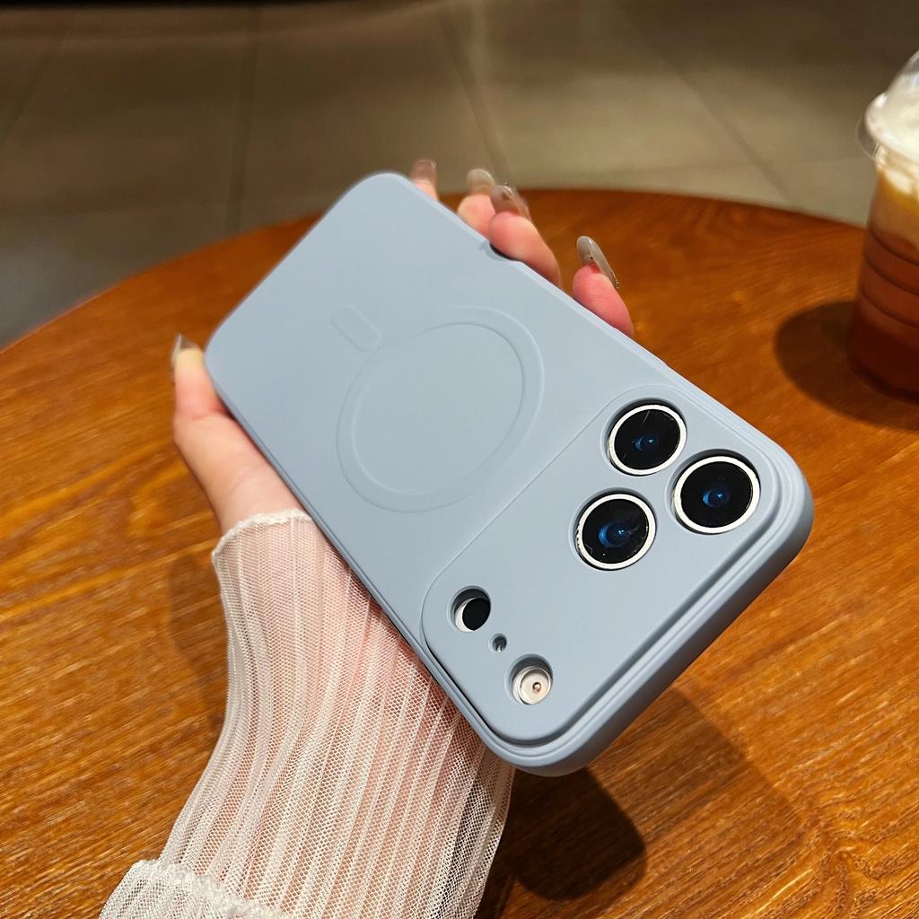 Силиконовый противоударный магнитный чехол для iPhone 17 Air 16 15 14 13 12 Mini 11 Pro Max Plus Для Magsafe Защита камеры Чехол для телефона