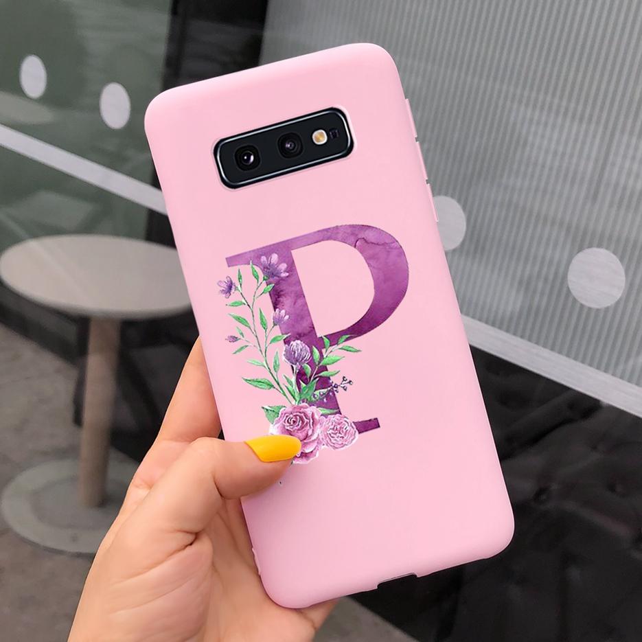 Милый Чехол С Буквами Для Samsung Galaxy S10 Plus Чехол S10 S10e Мягкий Силиконовый Задний Чехол Для Телефона Для Samsung S10 S10e S10+ Чехол Coque