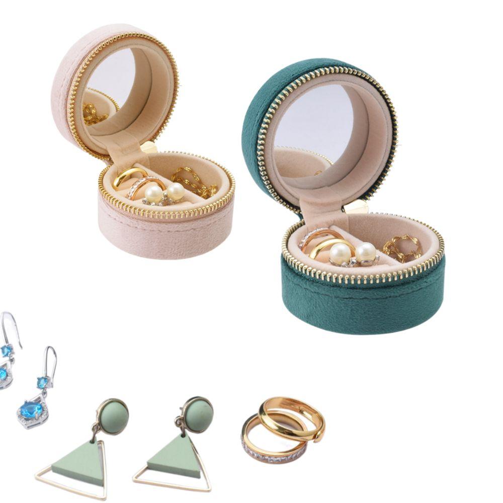 Мини-кейс для украшений Пылезащитный Мешочек для серег и колец Креативная бархатная шкатулка для украшений Женская