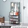 Multifunctional Floor Coat Rack with Dustproof Storage & Shoe Rack