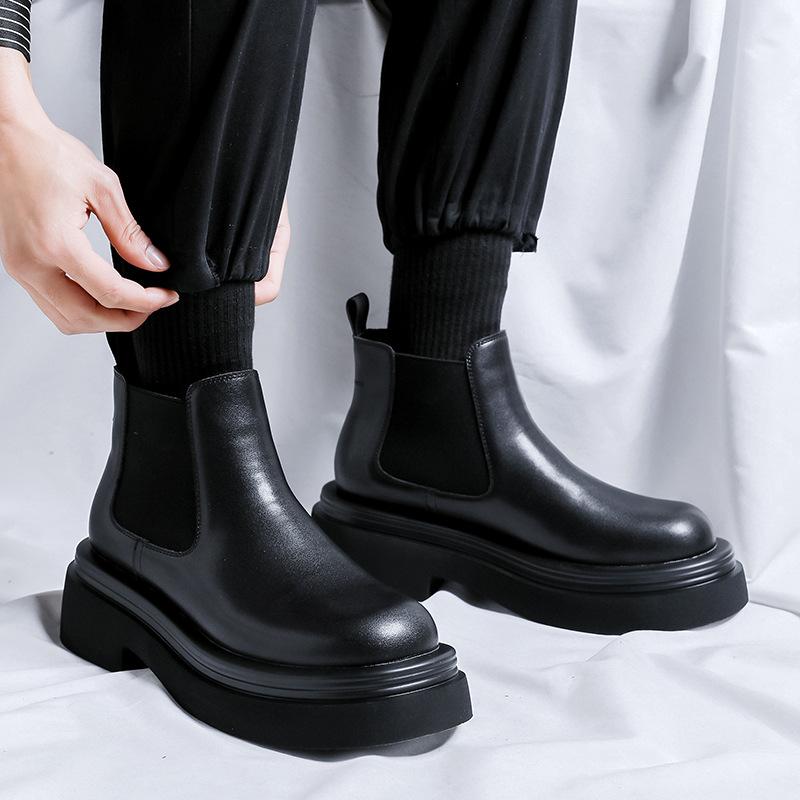 Весенние мужские ботинки Martin с низкой трубой и средним рукавом, короткие ботинки в стиле ретро на толстой подошве 5016-R