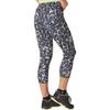 adidas Леггинсы женские с принтом и эластичной талией, черные AB7123