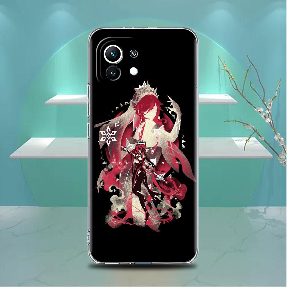 Прозрачный чехол аниме Genshin Impact для Xiaomi Mi Poco X3 NFC M3 Pro F3 F1 11 Lite 12 Note 10 11T 9T, прозрачный чехол для телефона