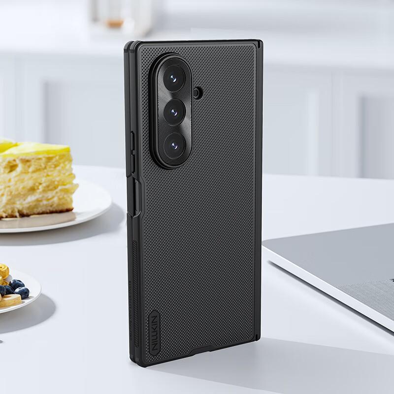 Hand Sweat KillerMagnetic Case for Samsung W26/Z Fold 7, Full Camera Protection, Shockproof, Matte Slim Protective Cover, Black