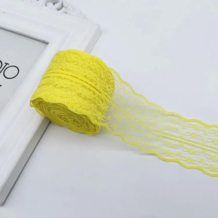 10 метров/рулон 4,5 см Красная Черная Синяя Вышивка Кружевная Лента DIY Одежда Швейная Ткань Свадьба Рождество Хэллоуин Подарок Украшение