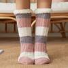 Fried Dough Twist Coral Fleece Socks Thicken Winter Floor Socks Fashion Sleeping Socks Women  Girls