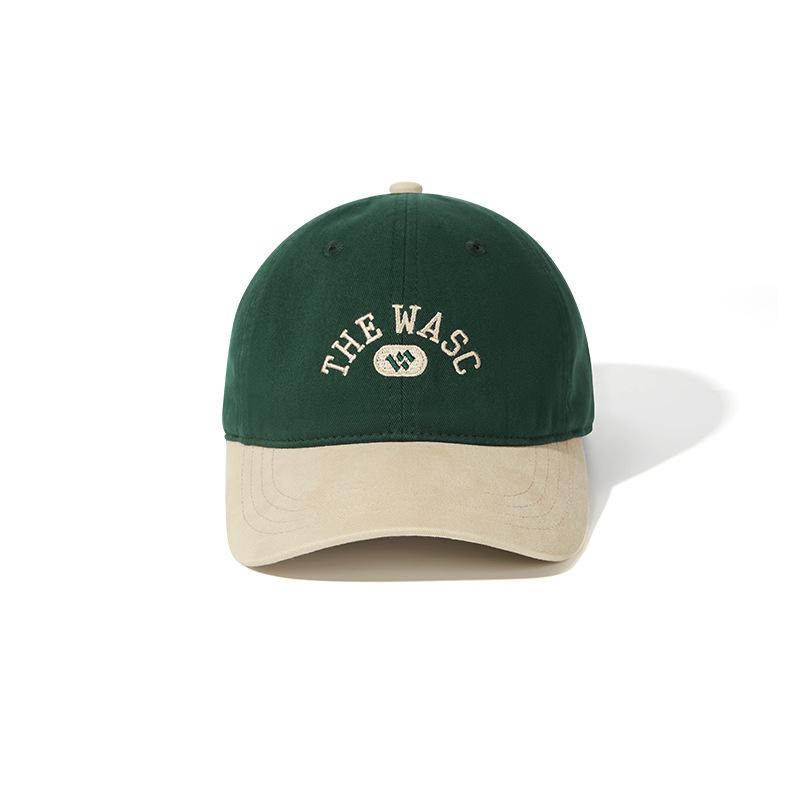 Color Matching Soft Top Baseball Cap Children Fashion Trend Letter Embroidery Blue Leisure Outdoor Cap Sun Hat