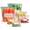 ZISIZ Double-Ribbed Self-Sealing Food Storage Bags